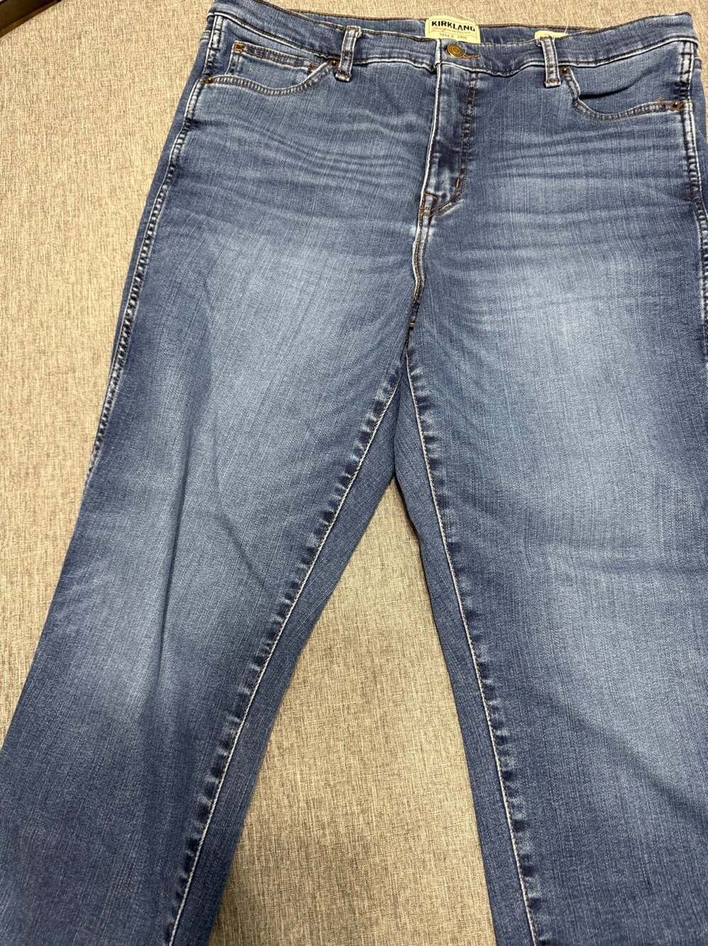 Kirkland Signature High-Rise Skinny Fit Blue Denim Jeans Women's Size 16